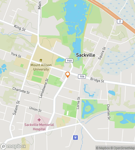 Χάρτης περιήγησης με κυνήγι θησαυρού για το Sackville Scavenger Shenanigans