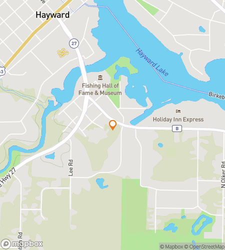 Map of scavenger hunt walking tour for Hay-There, Adventure! The Northwoods Hayward Hunt