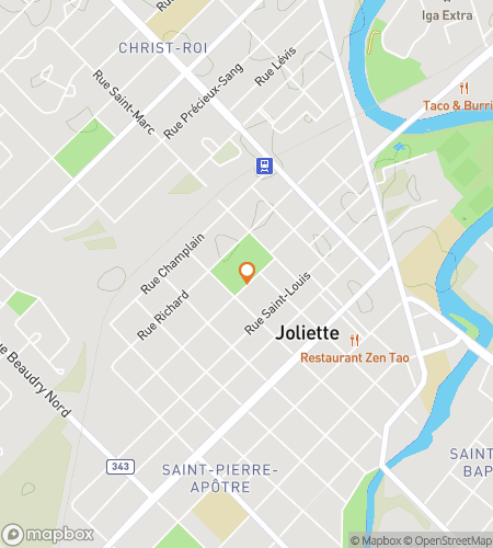 Map of scavenger hunt walking tour for Joliette or Not, Here We Hunt!