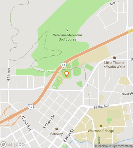 Map of scavenger hunt walking tour for Whitman College Hunt