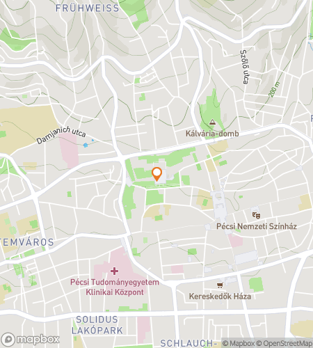 Map of scavenger hunt walking tour for Pec-culiar Pursuits: The Hungarian Hunt