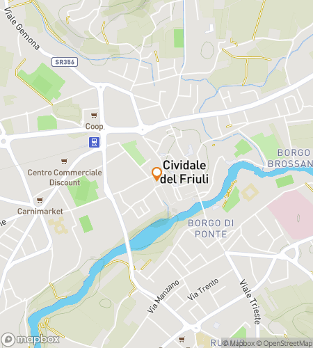 Kaart van de speurtocht wandeltocht voor Devil’s Bridge & Dolce Vibes: The Natisone Quest