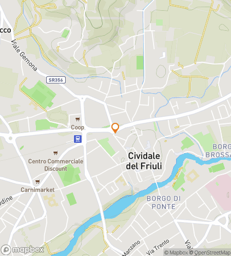 Map of scavenger hunt walking tour for Devil’s Bridge & Dolce Vibes: The Natisone Quest