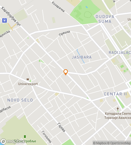 Map of scavenger hunt walking tour for Palaces, Patterns & Hidden Gems of Subotica