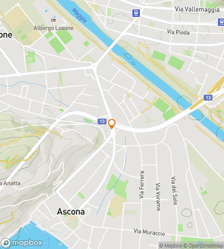 Map of scavenger hunt walking tour for Piazza Dreams: Ascona Hunt