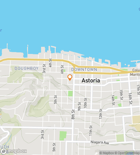 Map of scavenger hunt walking tour for Fearstoria: The Astoria Haunted Quest