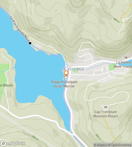 Map of scavenger hunt walking tour for The Great Mont-Tremblant Village Chase