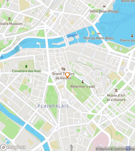 Map of scavenger hunt walking tour for Geneva Giggles Galore Hunt