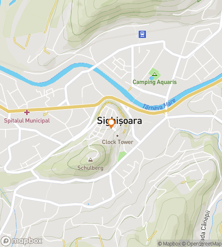 Map of scavenger hunt walking tour for Cluecula: The Sighişoara Mystery Hunt