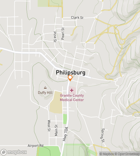 Map of scavenger hunt walking tour for Philipsburg‘s Puzzling Pursuit