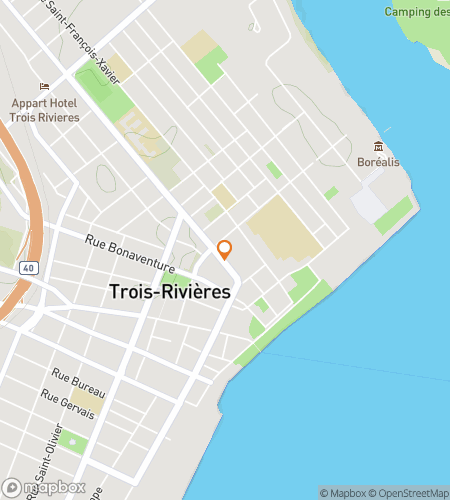 Map of scavenger hunt walking tour for  Trois-Rivières scavenger hunt