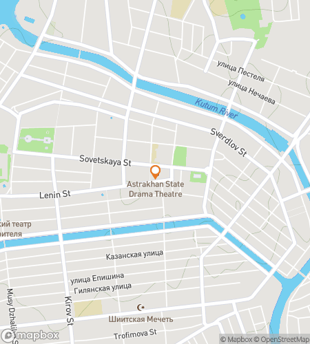 Kaart van de speurtocht wandeltocht voor Astrakhan Speurtocht