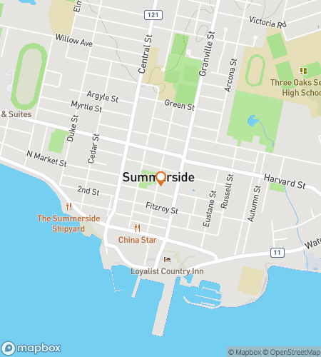 Map of scavenger hunt walking tour for Summerside Up! A Scavenger Hunt Adventure