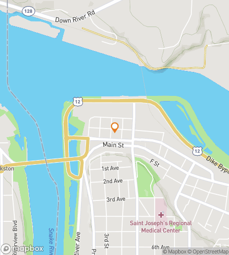 Térkép a Lewiston Loot-n‘-Laugh Hunt kincsvadászat sétához