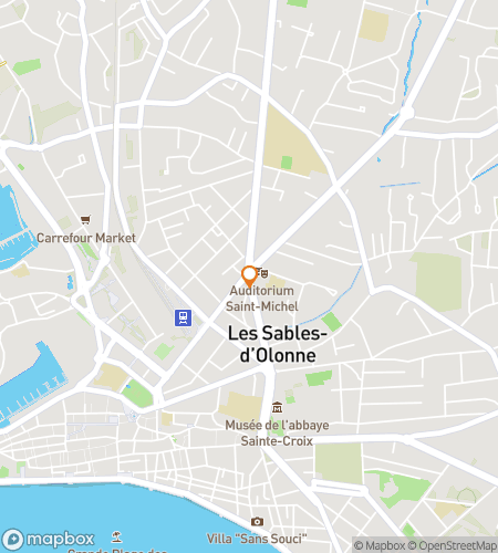 Map of scavenger hunt walking tour for Les Sables-d'Olonne Adventure