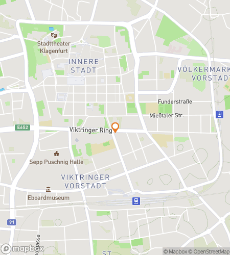 क्लागेनफर्ट एडवेंचर के लिए स्कैवेंजर हंट वॉकिंग टूर का नक्शा