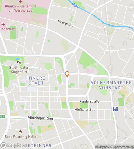 Map of scavenger hunt walking tour for Klagenfurt Adventure