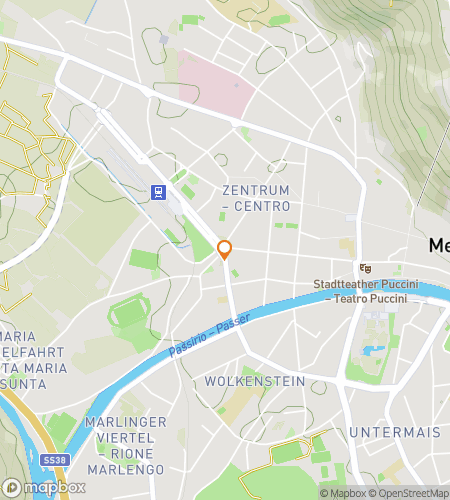 Map of scavenger hunt walking tour for Palms & Peaks Puzzle Walk