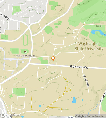 Map of scavenger hunt walking tour for Washington State University Hunt