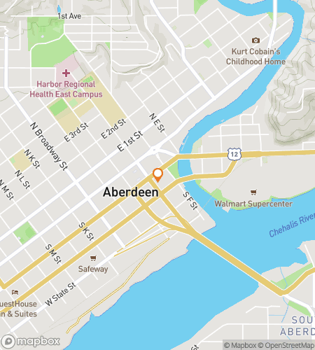 Map of scavenger hunt walking tour for Amazing Aberdeen Scavenger Hunt