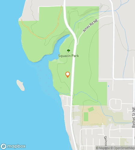 Map of scavenger hunt walking tour for Squaxin Park Hunt