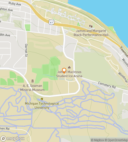 Map of scavenger hunt walking tour for Howlin’ for Hints: Michigan Tech Hunt