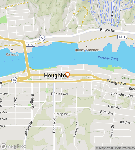 Hartă tură de vânătoare de comori pe jos pentru vânătoarea de comori Houghton