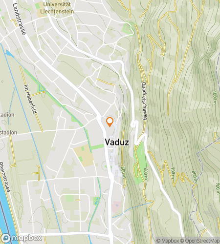 Карта пешеходного квеста для Vaduzventure Downtown Scavenger Hunt