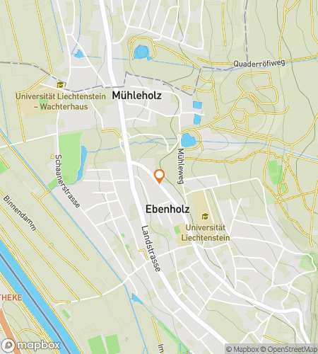 Map of scavenger hunt walking tour for University of Liechtenstein Hunt