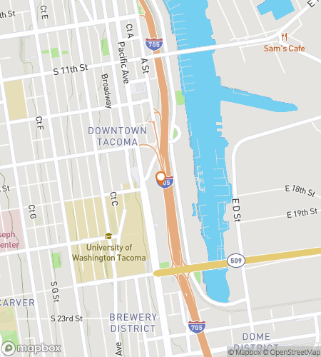 Karte der Schnitzeljagd-Rundgänge für Bright Lights, Big Glass