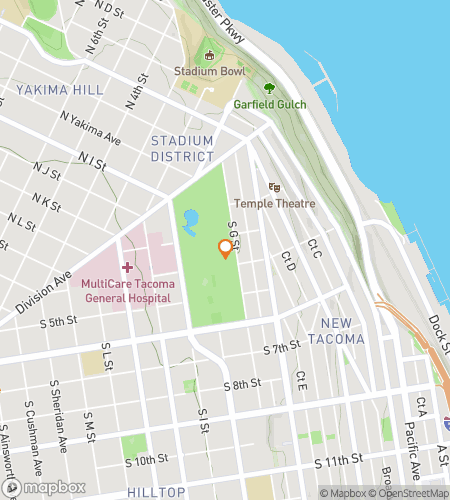 Map of scavenger hunt walking tour for Wright Park Hunt