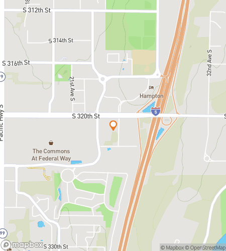 Mapa do passeio a pé de caça ao tesouro para a Caça ao Tesouro de Federal Way