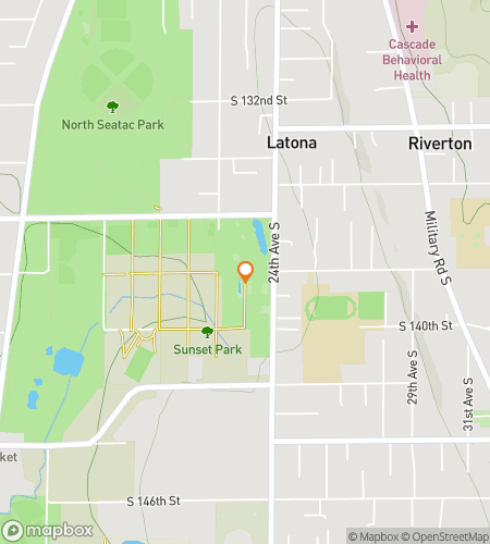 Térkép a SeaTac Látnivalók és Kincsvadászatra vonatkozó gyalogtúráról