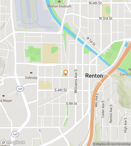 Map of scavenger hunt walking tour for For Rent-on Only: The Exclusive Renton Quest