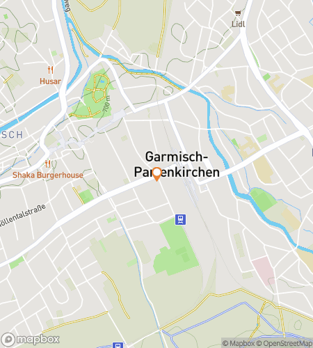 Map of scavenger hunt walking tour for Mittenwald: A Quest in Perfect Harmony