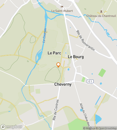 Carte de visite de chasse au trésor pour Château Clues : The Cheverny Hunt