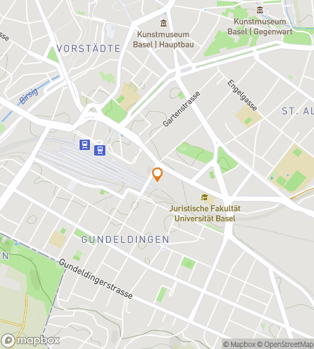 Map of scavenger hunt walking tour for Basels Downtown Questventure