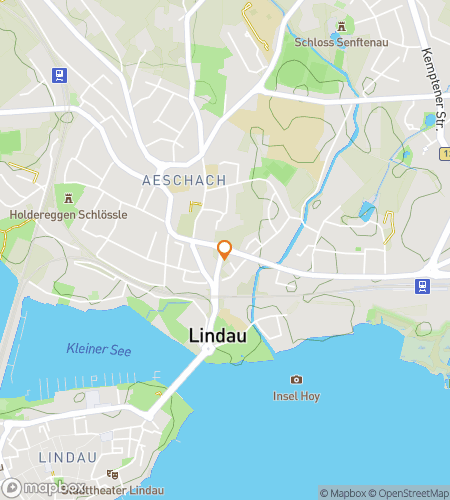 Map of scavenger hunt walking tour for Island Clues: The Lindau Hunt