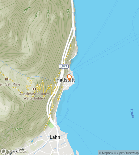 Mapa del recorrido a pie de búsqueda del tesoro para The Hallstatt Heritage & Highlands Quest