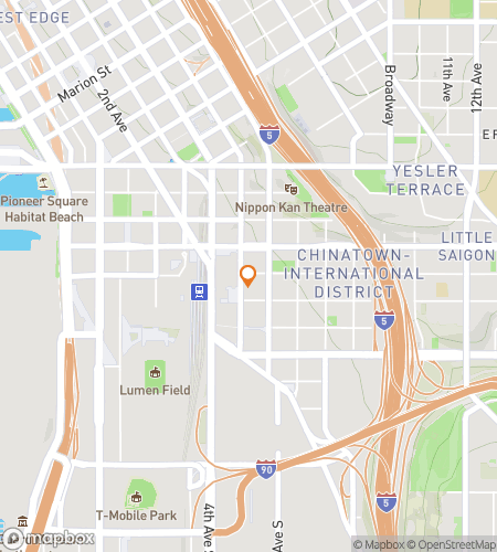 Map of scavenger hunt walking tour for Plunging Seattle’s Depths