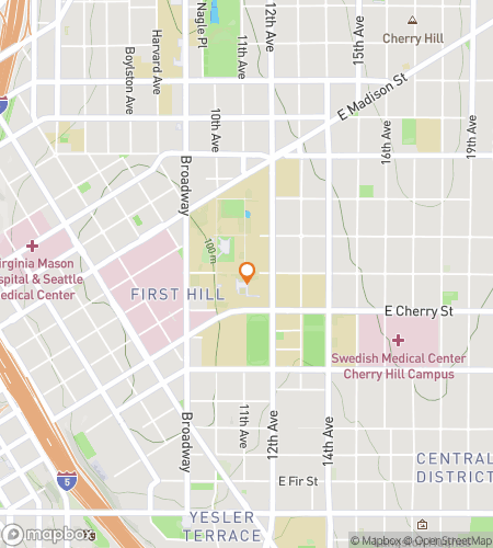 Map of scavenger hunt walking tour for Seattle University Hunt