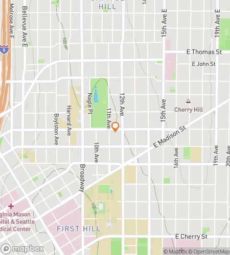 Map of scavenger hunt walking tour for Capital Hill Audio Tour Adventure