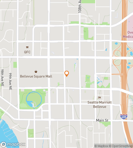 Map of scavenger hunt walking tour for Beautiful Views of Bellevue 