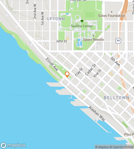 Map of scavenger hunt walking tour for Olympic Sculpture Park Scavenger Hunt