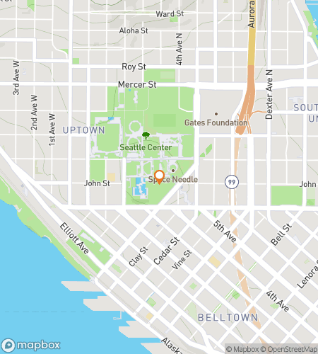 Карта пешеходного квеста для «Научно-фантастической потасовки в Центре Сиэтла»