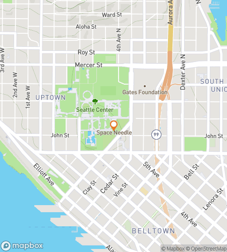 Map of scavenger hunt walking tour for Scrub In, Seattle: The Grey’s Anatomy Hunt