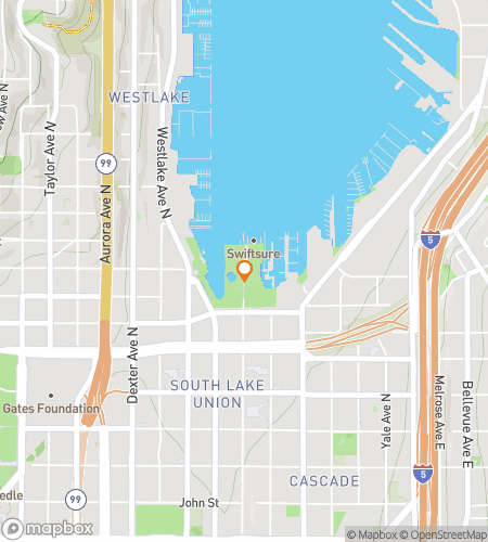 Map of scavenger hunt walking tour for South Lake Union Scavenger Hunt