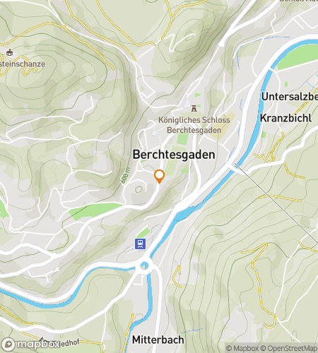 Map of scavenger hunt walking tour for Berchtesgaden's Bavarian Peaks & Hidden Paths