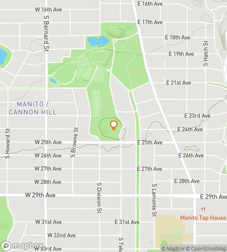 Map of scavenger hunt walking tour for Meet at Manito: The Great Park Hunt