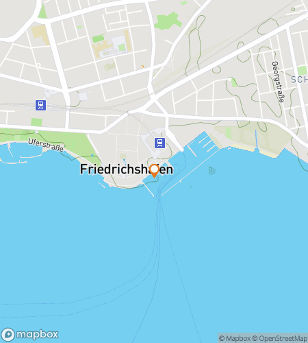 แผนที่การเดินสำรวจล่าสมบัติสำหรับ "Zeppelins & Secrets: Exploring Friedrichshafen"